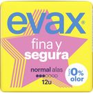 Compresa Normal Plegada Con Alas Evax Fina y Segura