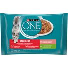 Comida Húmeda Gato Adulto Esterilizado Salmón y Pa One