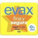 Compresa Maxi Plegada Sin Alas Evax Fina y Segura