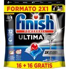 LAVAVAJILLAS FINISH ULTIMATE 16+16 32 UNIDADES