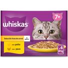 Comida Húmeda Gato Senior Selección Aves P-4 Whiskas