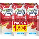 Zumo Leche Sandia Melon Zero P-6 Don Simon