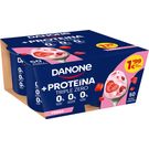 Yogur Fresa Proteína 0% m.g. 0% Azúcar Añadido 0% Danone