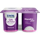 Yogur Natural Desnatado Sin Lactosa 0% Azúcar Kaiku