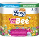PAPEL HIGIÉNICO FOXY LOVE THE BEE 4 UNIDADES