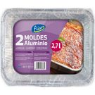 Molde Aluminio Rectangular 2,7L Fliss