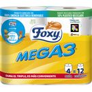 Papel Higiénico Mega 3 Triple Rollo 2 Capas Foxy