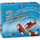 Helado Sandwich Mini Nata Chocolate Alteza