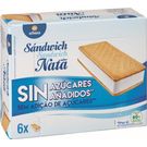 Helado Sandwich Nata Sin Azúcar Añadido Alteza