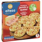 Pizzas Jamón y Queso Mini Congelada Alteza