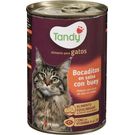 Comida Húmeda Gato Bocaditos en Salsa Con Buey Tandy