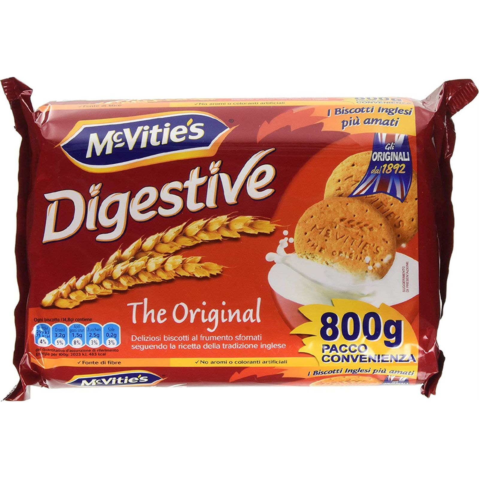 Galleta Digestive U/800 gr