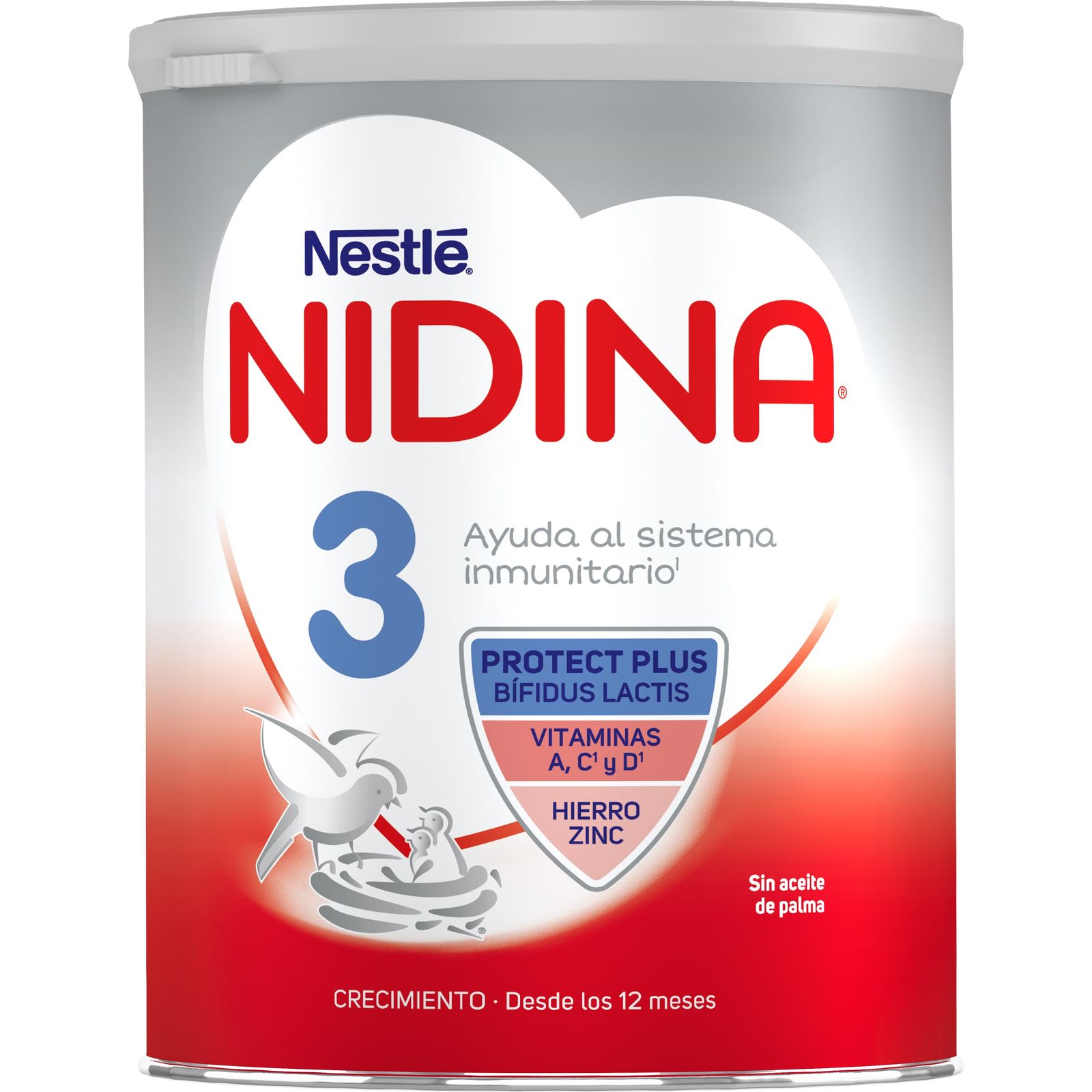 Nidina Nestlé Leche (3) de crecimiento, desde los 12 meses 800 g