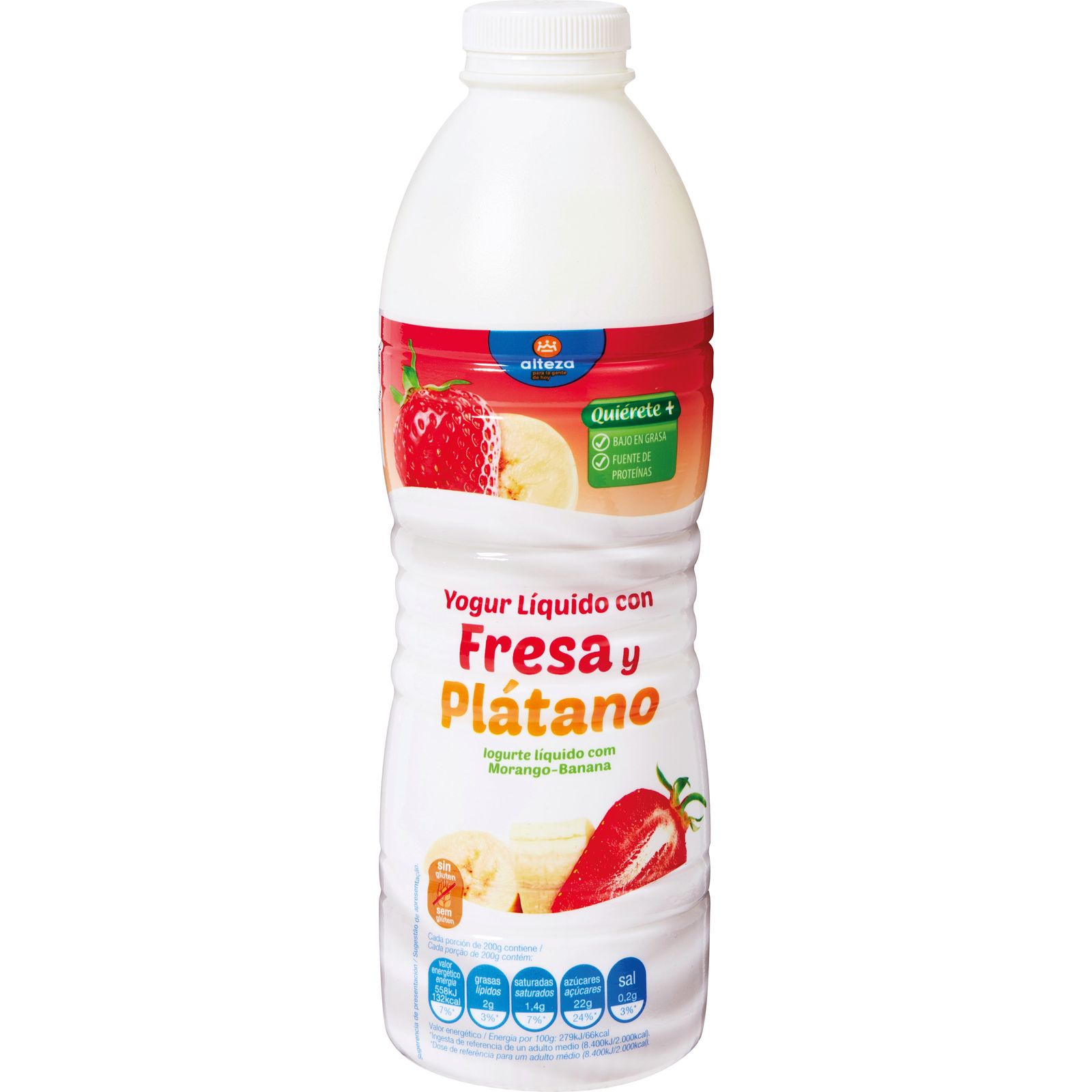 Yogur Liquido Fresa Platano  Comunidad Valenciana y Región de Murcia