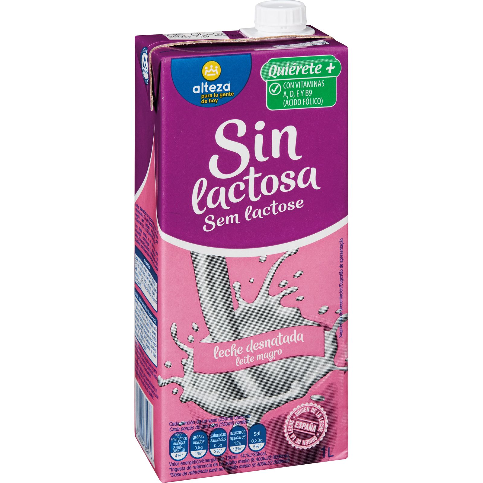 leche desnatada Sin Lactosa